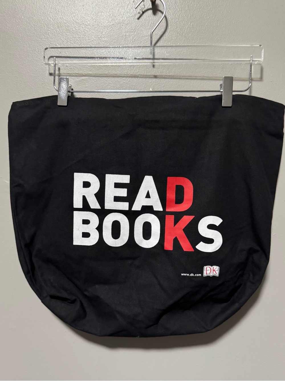 DK READ BOOKS Black Canvas Tote Bag Dorling Kindersley Publisher Promo